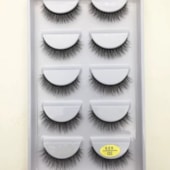 Cilios Postiços Cartela kit 5 pares modelo X25