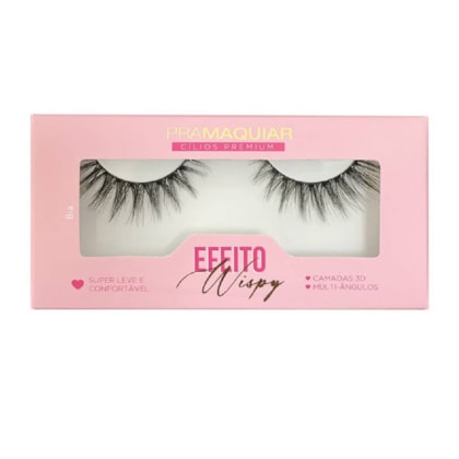 Cilios posticos Premium Pramaquiar Efeito Wispy 1137 Bia