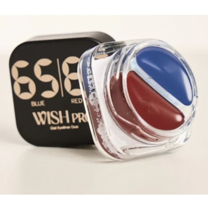 Delineador Duo em gel Michelly Palma Whish cor Blue e Red