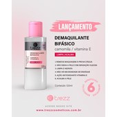 Demaquilante bifásico TREZZ remove maquiagem camomila vit E