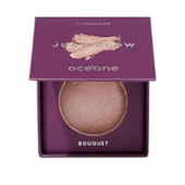 Iluminador facial pó compac Just Glow Oceane cor bouque rosa