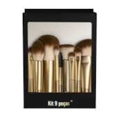 Kit 9 pinceis Starting Pro Daymakeup pele olhos detalhes