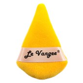MINI Esponja Le Vangee em Leque pétala veludo puff Amarela