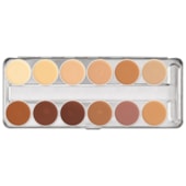 Paleta 12 cor Camuflage Corret Dermacolor Kryolan mod Brasil