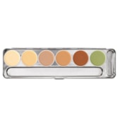 Paleta 6 cor Camuflagem Corretivo Dermacolor Kryolan mod BP1