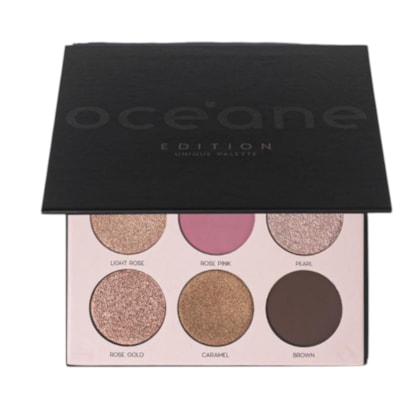 Paleta de 9 sombras compactas Unique Oceane matte cintilante