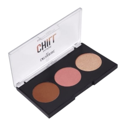 Paleta Sculpt blush contorno iluminador Catharine Hill cor 2